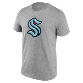 Seattle Kraken koszulka męska Primary Logo Graphic T-Shirt Sport Gray Heather