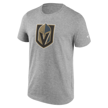 Vegas Golden Knights koszulka męska Primary Logo Graphic T-Shirt Sport Gray Heather
