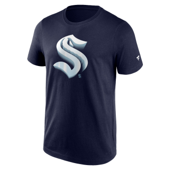Seattle Kraken koszulka męska Chrome Graphic T-Shirt Maritime Blue