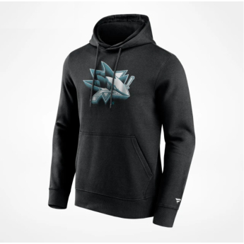 San Jose Sharks męska bluza z kapturem Chrome Graphic Hoodie Black