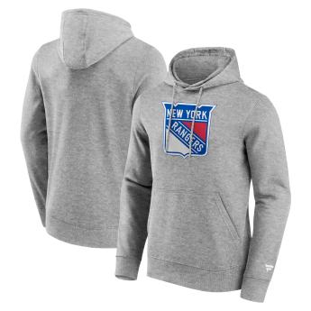 New York Rangers męska bluza z kapturem Primary Logo Graphic Hoodie Sport Gray Heather
