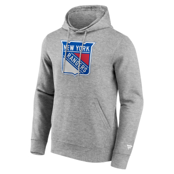 New York Rangers męska bluza z kapturem Primary Logo Graphic Hoodie Sport Gray Heather