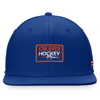 Edmonton Oilers czapka flat baseballówka Authentic Pro Prime Flat Brim Snapback blue