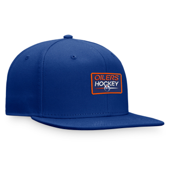Edmonton Oilers czapka flat baseballówka Authentic Pro Prime Flat Brim Snapback blue