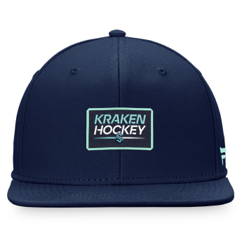 Seattle Kraken czapka flat baseballówka Authentic Pro Prime Flat Brim Snapback navy