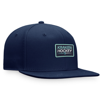 Seattle Kraken czapka flat baseballówka Authentic Pro Prime Flat Brim Snapback navy