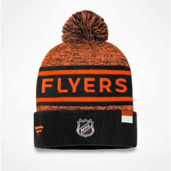 Philadelphia Flyers czapka zimowa Authentic Pro Rink Heathered Cuffed Pom Knit