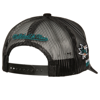 San Jose Sharks czapka baseballówka NHL Times Up Trucker black
