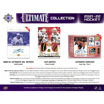 NHL pudełka karty hokejowe NHL 2021-22 Upper Deck Ultimate Hobby Box