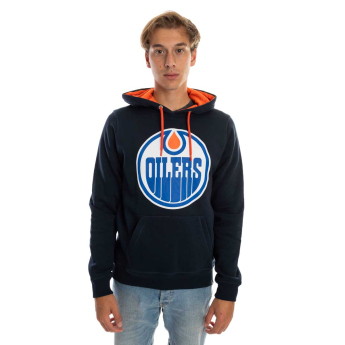 Edmonton Oilers męska bluza z kapturem Core 47 BALLPARK Pullover Hood Fall Navy