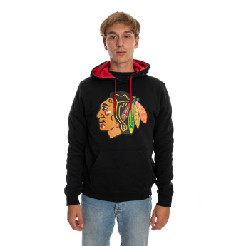 Chicago Blackhawks męska bluza z kapturem Core 47 BALLPARK Hood Jet Black