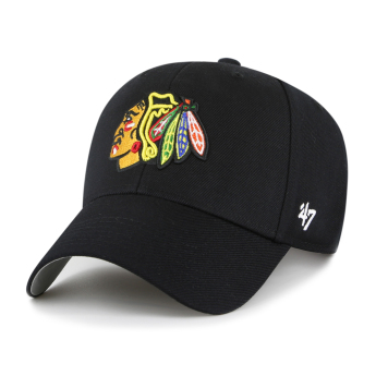 Chicago Blackhawks czapka baseballówka Sure Shot Snapback 47 MVP Black