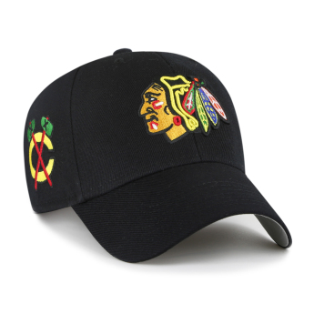 Chicago Blackhawks czapka baseballówka Sure Shot Snapback 47 MVP Black