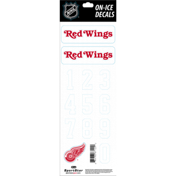Detroit Red Wings naklejki na kask Decals White