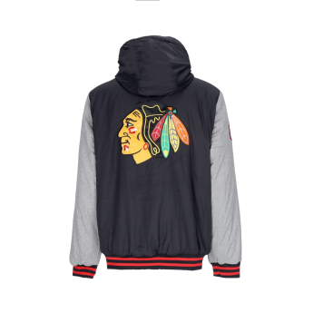 Chicago Blackhawks męska kurtka z kapturem Cold Front Polyfilled Padded Jacket w. Hood