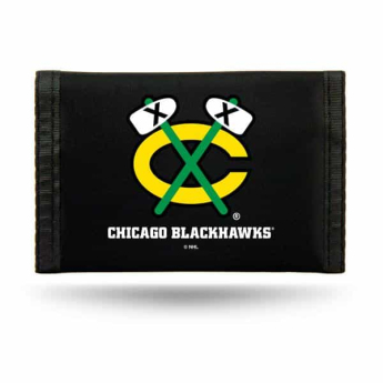 Chicago Blackhawks portfel Nylon Trifold black