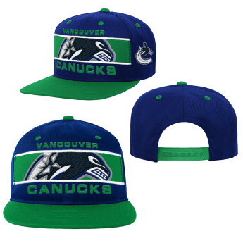 Vancouver Canucks dziecięca czapka flat Logo Bar Deadstock Snapback