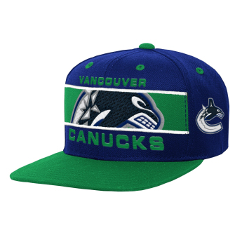 Vancouver Canucks dziecięca czapka flat Logo Bar Deadstock Snapback