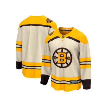 Boston Bruins dziecięca koszulka meczowa Cream 100th Anniversary Premier Breakaway Jersey