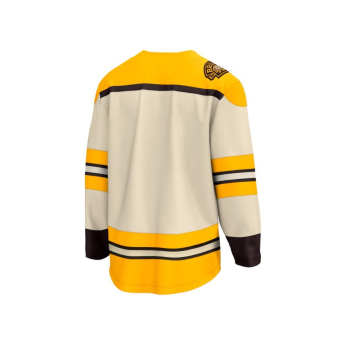 Boston Bruins dziecięca koszulka meczowa Cream 100th Anniversary Replica Jersey