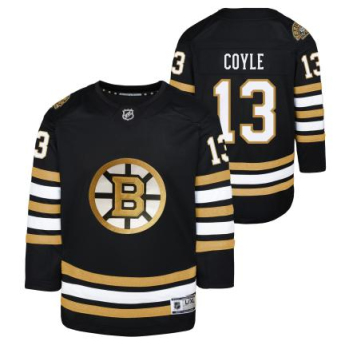 Boston Bruins dziecięca koszulka meczowa Charlie Coyle 13 black 100th Anniversary Premier Breakaway Jersey