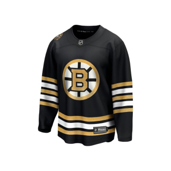 Boston Bruins dziecięca koszulka meczowa Black 100th Anniversary Replica Jersey