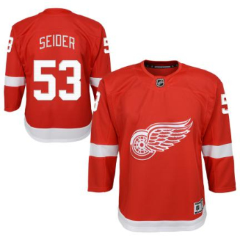 Detroit Red Wings dziecięca koszulka meczowa Moritz Seider Premier Home