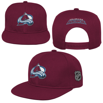 Colorado Avalanche dziecięca czapka flat Logo Flatbrim Snapback