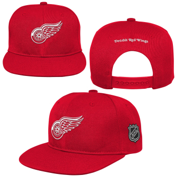 Detroit Red Wings dziecięca czapka flat Logo Flatbrim Snapback