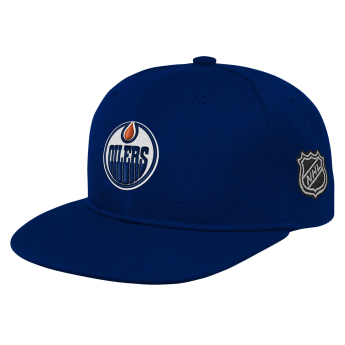 Edmonton Oilers dziecięca czapka flat Logo Flatbrim Snapback