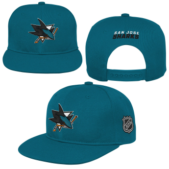 San Jose Sharks dziecięca czapka flat Logo Flatbrim Snapback