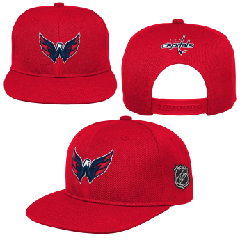 Washington Capitals dziecięca czapka flat Logo Flatbrim Snapback