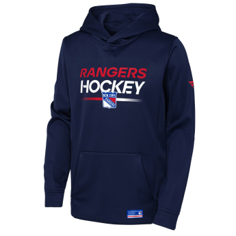 New York Rangers dziecięca bluza z kapturem Authentic Pro Hoodie Po Hood