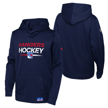 New York Rangers dziecięca bluza z kapturem Authentic Pro Hoodie Po Hood
