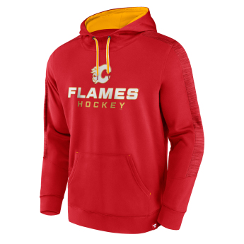 Calgary Flames męska bluza z kapturem Poly Fleece POH red