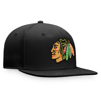 Chicago Blackhawks czapka flat baseballówka Core Snapback black