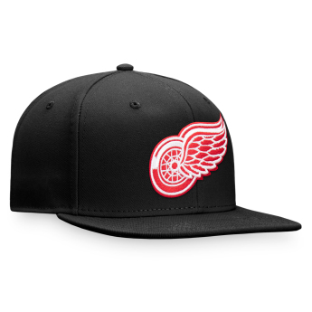 Detroit Red Wings czapka flat baseballówka Core Snapback black