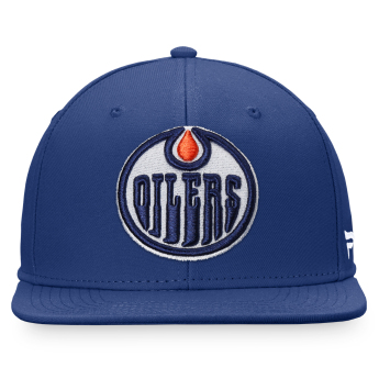 Edmonton Oilers czapka flat baseballówka Core Snapback blue