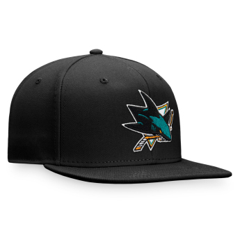 San Jose Sharks czapka flat baseballówka Core Snapback black