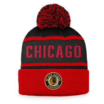 Chicago Blackhawks czapka zimowa Heritage Beanie Cuff with Pom