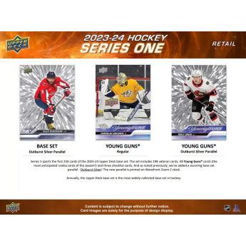 NHL pudełka karty hokejowe NHL 2023-24 Upper Deck Series 1 Tin Box