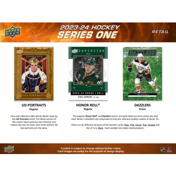 NHL pudełka karty hokejowe NHL 2023-24 Upper Deck Series 1 Tin Box