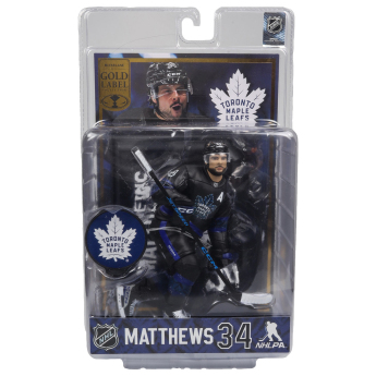 Toronto Maple Leafs figurka Auston Matthews #34 Figure SportsPicks THIRD JERSEY GOLD LABEL