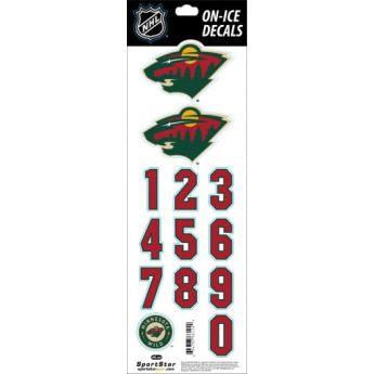 Minnesota Wild naklejki na kask Decals
