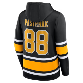 Boston Bruins męska bluza z kapturem Pastrňák Name & Number Lace-Up Pullover Hoodie