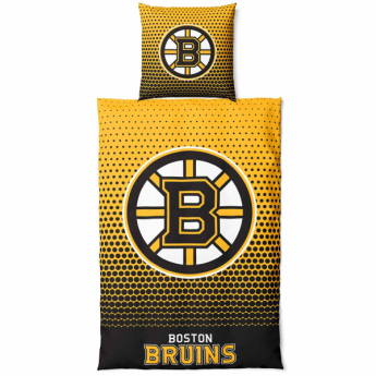 Boston Bruins pościel na jedno łóżko Dots