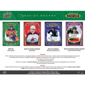 NHL pudełka karty hokejowe NHL 2022-23 Upper Deck Stature Hobby Box