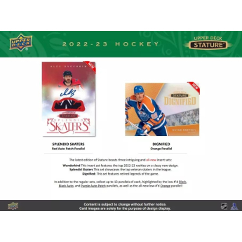 NHL pudełka karty hokejowe NHL 2022-23 Upper Deck Stature Hobby Box
