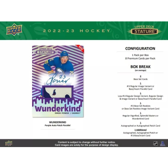 NHL pudełka karty hokejowe NHL 2022-23 Upper Deck Stature Hobby Box