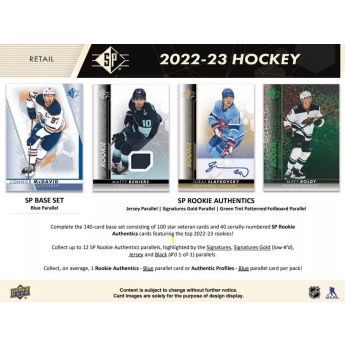 NHL pudełka karty hokejowe NHL 2022-23 Upper Deck SP Hockey Blaster Box